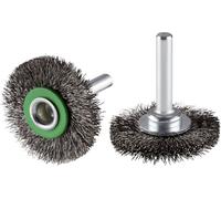 Rhodius ERBW, 10 brossette ronde 40 x 7 x 10 x 6,0 mm, ondulée, Topline, pour acier inoxydable, acier, métaux non ferreux 353051