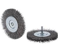 Rhodius ERBWBM, 10 pièces brosse ronde 100 x 12 x 22 x 6,0 mm, ondulée, Topline, pour acier inoxydable, acier, métaux non ferreux