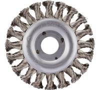 Rhodius ERBZ, brosse ronde 115 x 12 x 23 x 22,23 mm, avec zoom, Topline, Made in Germany, pour acier inoxydable, acier ERBZ