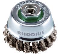 Rhodius ETBZ, 10 pièces brosse à pot 65 x 20 x M14, avec zoom, Topline, Made in Germany, pour acier inoxydable, acier 353087 10