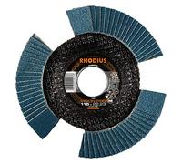RHODIUS Lot de 10 disques abrasifs en inox pour meuleuse d'angle Ø 115 mm K80
