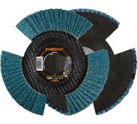 RHODIUS PROline VISION PRO Disque à lamelles 125 x 22,23 mm K40 10 pces