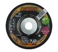 Rhodius 210656 RS580 SPEED Disque à ébarber à moyeu déporté Diamètre 115 mm Ø de perçage 22.23 mm acier inoxydable, acier