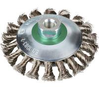 Rhodius Rhodius EKBZ, 8 brosseaux coniques 115 x 15 x 20 x M14 mm, avec zoom, Topline, Made in Germany, pour acier inoxydable, acier EKBZ 353093 8 pc(s)