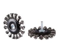 RHODIUS SRBZGS, 12 pièces brosse ronde 75 x 12 x 18 x 6,0 mm, avec zoom, Topline, pour acier. Rhodius SRBZGS, 12 pièces SRBZGS