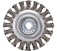 RHODIUS SRBZ, 6 brossette ronde 115 x 12 x 23 x M14, avec zoom, Topline, Made in Germany, pour acier. Rhodius SRBZ, 6 brossette