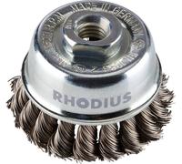 Rhodius STBZ S, 10 pièces brosse à pot 65 x 20 x M14, avec zoom, Proline, Made in Germany, pour acier 353148 10 pc(s)