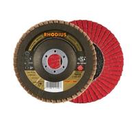 RHODIUS TOPline Jumbo Speed G Lot de 10 disques à lamelles Grain 40 125 x 22,23 mm