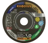 Rhodius XT69 MULTI 211566 Disque à tronçonner 25 pc(s) Carrelage, Céramique, Métaux non ferreux, Pierre, acier, acier inoxydable