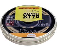 Rhodius XT70 BOX 211082 Disque à tronçonner 115 mm 10 pc(s) acier inoxydable, acier