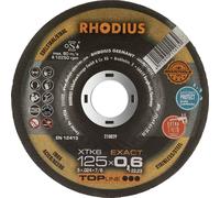 Rhodius XTK6 EXACT BOX 211302 Disque à tronçonner à moyeu déporté 125 mm 10 pc(s) acier inoxydable, acier