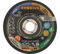 Rhodius XTK69 MULTI CROSS 211452 Disque à tronçonner 25 pc(s) Carrelage, Céramique, Métaux non ferreux, Pierre, acier, acier