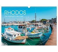 Rhodos - Die Highlights der Insel (Wandkalender 2026 DIN A3 quer), CALVENDO Monatskalender: Die beliebtesten Orte der griechischen Insel Rhodos