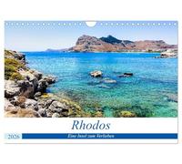 Rhodos - eine Insel zum Verlieben (Wandkalender 2026 DIN A4 quer), CALVENDO Monatskalender: Die sonnigste der griechischen Insel bietet malerische ... feine Sandstrände und uralte Geschichte.