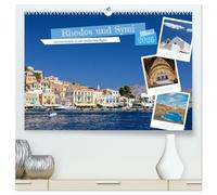 Rhodos und Symi (hochwertiger Premium Wandkalender 2026 DIN A2 quer), Kunstdruck in Hochglanz: Zwei Perlen in der Ägäis, Rhodos und Symi