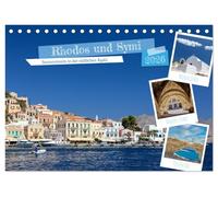 Rhodos und Symi (Tischkalender 2026 DIN A5 quer), CALVENDO Monatskalender: Zwei Perlen in der Ägäis, Rhodos und Symi