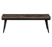 RHOMBIC - Table basse en bois et métal L 120 Marron