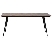 RHOMBIC - Table de repas en bois et métal L180 Marron