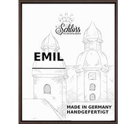 Rhone Cadre à joints d'ombrage 60 x 45 cm en couleur chêne foncé pour tableaux sur toile sur châssis en MDF bois Convient pour les tableaux en toile et les peintures sans vitrage