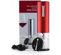 Accessoire autour du vin GENERIQUE RhoneStar Tire bouchon électrique sans fil avec Recharge USB Décapsuleur Electrique Ouvre bouteille Automatique-Couleur Rouge