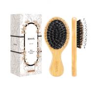 RHOS Mini brosse à cheveux en poils de sanglier et de nylon