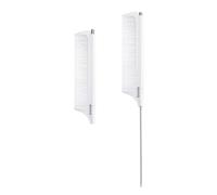 RHOS Peignes rétractables à queue de rat pour se séparer, peigne à dents fines avec queue en métal pour coiffer, coupe de cheveux, peignes de séparation en carbone pour tresser les cheveux, peigne à