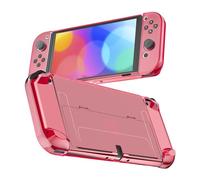 RHOTALL Coque de Protection 3 en 1 pour Nintendo Switch OLED et Manette Joy Con pour Nintendo Switch OLED et Joy Con, Coque Confortable avec Absorption des Chocs et Anti-Rayures
