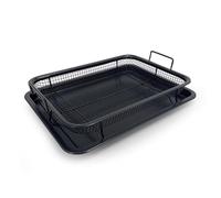 RHP Crisper Panier à gril en acier inoxydable pour frites, pépites et plus encore Noir