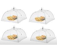 RHP Lot de 4 housses de protection XL pour nourriture, pliable, parapluie, couvercle de nourriture, protection parfaite contre les mouches pour nourriture, 29 x 29 x 30 cm