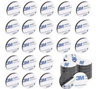 RHQFDM 100 Pièces Double Face Extra Fort Mousse 3M Pastille Adhesive Double Face Imperméables pour la Maison Noir Ronde Autocollants Double Face pour DIY Murs Sols Portes Plastiques Métaux