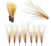 RHQFDM 12 Pièces Plantes d'automne Artificielles Décoration,Plantes Artificielles de Balcon Résistantes Aux UV,52cm Plantes Artificielles Plastique pour la Décoration de Vases Balcon et Jardin