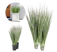 RHQFDM 12 Pièces Vertes Plantes d'automne Artificielles Décoration,Plantes Artificielles de Balcon Résistantes Aux UV,52cm Plantes Artificielles Plastique pour la Décoration de Vases Balcon et Jardin