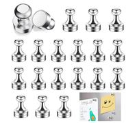 RHQFDM 20 Pièces d'aimants Extra Forts Mini Aimants 12 X 16mm Cône Aimants Mini Aimant Push Pins pour Tableau Magnétique Tableau d'affichage Réfrigérateur