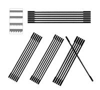 RHQFDM 24 Pièces 133mm Lames de Scie à Chantourner Avec Dents en Spirale 10/15/18/24 Lame de Scie à Chantourner Avec Tige Peut Couper du Bois,Des Tuyaux en Pvc,Des Panneaux en Mousse