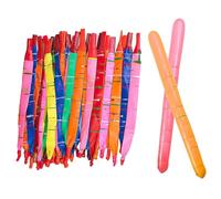 RHQFDM 50 Pièces Ballons Amusants,Longs ballons pour les Fêtes D'anniversaire des Enfants,pour Jeux de Plein Air,Loisirs,Lâche le Ballon et il Part en Fusée(Couleur Aléatoire)