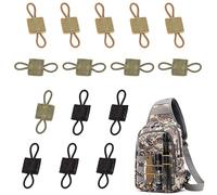 RHQFDM Lot de 15 sangles de fixation Molle System Accessoires Tactical Vests Sac à dos Molle Bag Boucle pour gilets tactiques Fixation Retainer