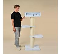 RHRQuality Arbre à Chat pour Grands Chats - Royalty - 158 cm de Haut - avec poteaux en sisal Extra épais de 20 cm - Bleu