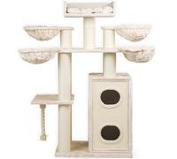 RHRQuality Griffoir pour Grands Chats - Cat Paradise Plus - avec griffoir - Luxe Lounge Plek - Ø15cm Sisalpalen - Crème