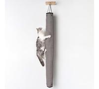 RHRQuality Meuble Mural Mur d'escalade Chat - Sac à Grimper et à escalader - Capacité de Charge jusqu'à 20 kg - pour Grands Chats - en sisal résistant - Gris