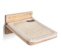 RHRQuality Meuble Mural Mur d'escalade Chat - XXL Plateaux muraux Set 3 - Capacité de Charge jusqu'à 20 kg - pour Grands Chats - avec revêtement antidérapant - Beige