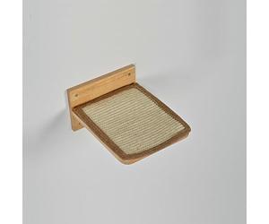 RHRQuality Meuble Mural Mur d'escalade Chat - XXL Plateaux muraux Set 3 - Capacité de Charge jusqu'à 20 kg - pour Grands Chats - avec revêtement antidérapant - Cappuccino