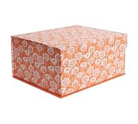 RHS Boîte de rangement en carton de taille moyenne, motif floral, boîtes cadeaux, décoration d'intérieur, avec couvercle magnétique, boîte cadeau décorative, organisateur de souvenirs, souvenirs