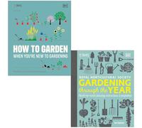 RHS Comment jardiner lorsque vous débutez dans le jardinage par la Royal Horticultural Society et RHS Gardening Through the Year par Ian Spence Ensemble de 2 livres