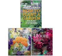 RHS How to Plant a Garden, 365 Days of Colour In Your Garden, In Bloom 3 Books Collection Set: