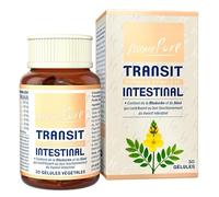 Rhubarbe & Séné standardisés + Tamarinier | Pectine, Pulpe de prune, Probiotiques, Glutamine | Transit Intestinal | 30 gélules | Essence Pure