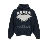 Rhude - Dakar Convoy Sweat à capuche - Homme - Sweatshirts et sweats à capuche - Noir - Taille: M