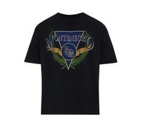 Rhude - T-shirt à col rond avec panneau avant imprimé - Homme - Tops - Noir - Taille: S