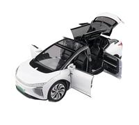 RHUIMEI for Le Modèle De Voiture HiPhi X 1:22, Une Berline Jouet en Alliage De Grande Taille Qui Simule Les Véhicules À Énergie Nouvelle Adaptée À La Collection Et À L'exposition Exquise(White)