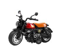 RHUIMEI Modèle De Moto en Alliage Petit Singe Direction Multifonction Jouets en Métal for Enfants Ornements De Collection 1/12 Exquise(Red)