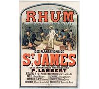 Rhum St James Pub Affiche Poster Reproduction - Format 50X70 cm Papier Luxe 300 GR - Vente du fichier numérique HD Possible Nous Consulter
